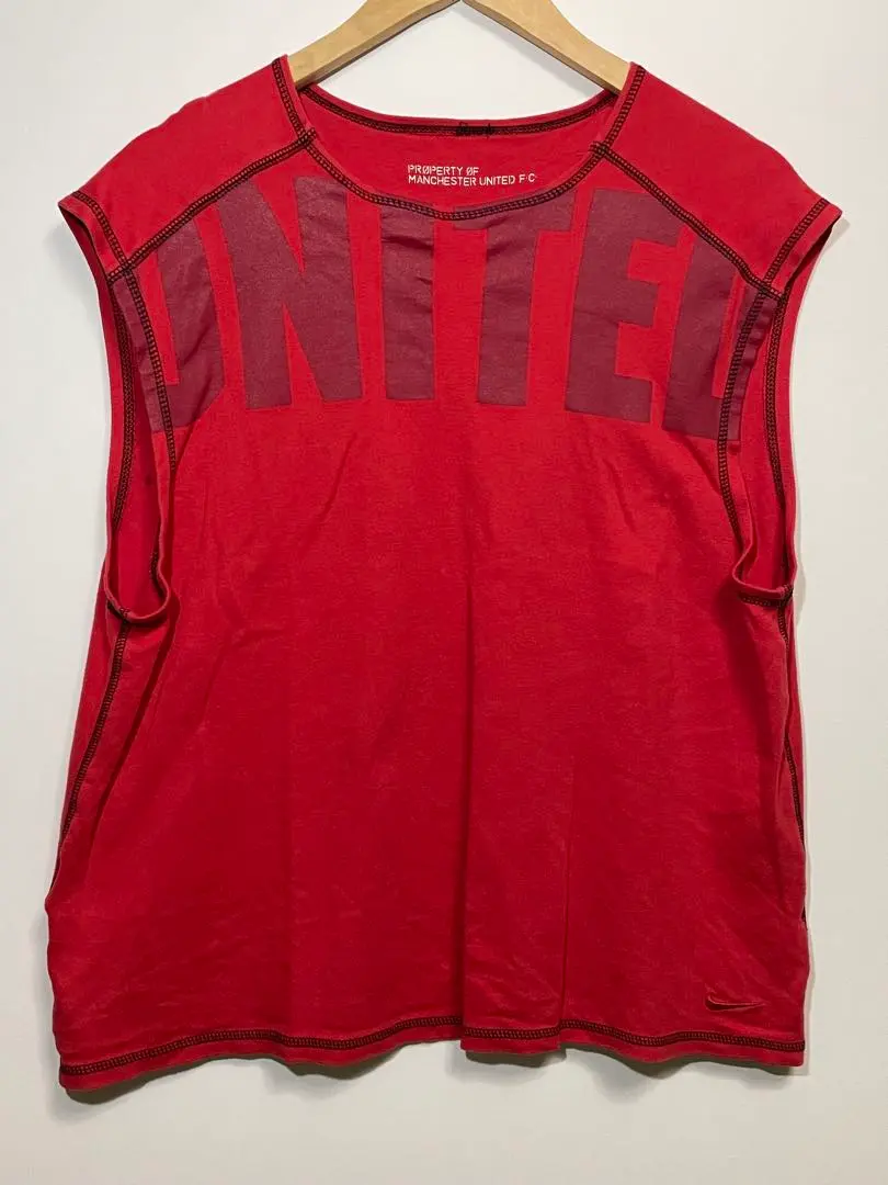 00s NIKE マンチェスターユナイテッド　タンクトップ　ナイキ　Y2K 00s NIKE ナイキ タンクトップ ノースリーブ ブラック y2k