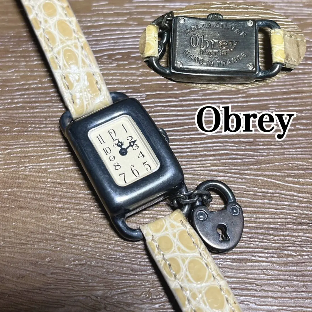 専用 Obrey オブレイ ハンドメイド 純銀 腕時計 シルバー ヴィンテージ 稼働品 Obrey オブレイ 銀無垢 シルバー SILVER ハンドメイド