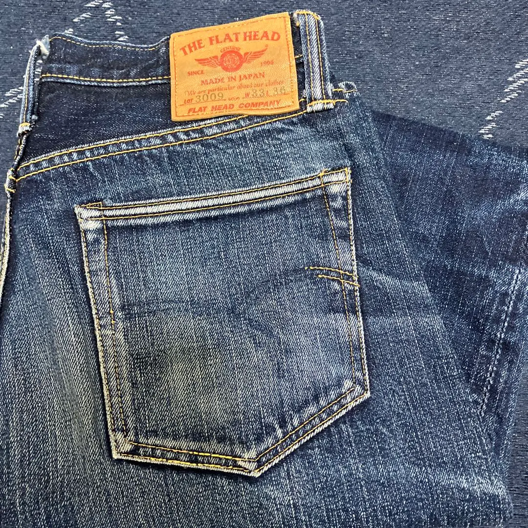THE FLAT HEAD デニム Lot3009 W34 L36 楽天市場】フラットヘッド THE FLAT HEAD FH3009 テーパード