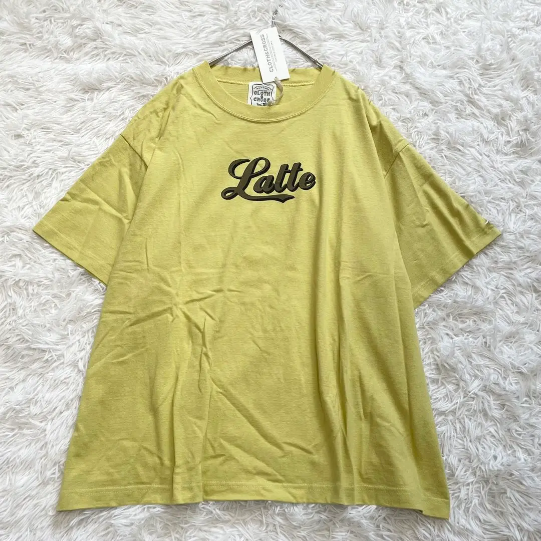 新品タグ付き☆ハグオーワー＊クロス＆クロス＊「Latte」半袖ロンT＊キャメル色 noenth | クロス&クロスのロゴ入りロング丈Tシャツが金沢店に