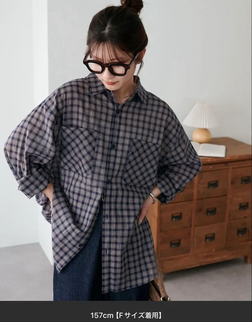 Thumbnail of Sheer Check Overshirt