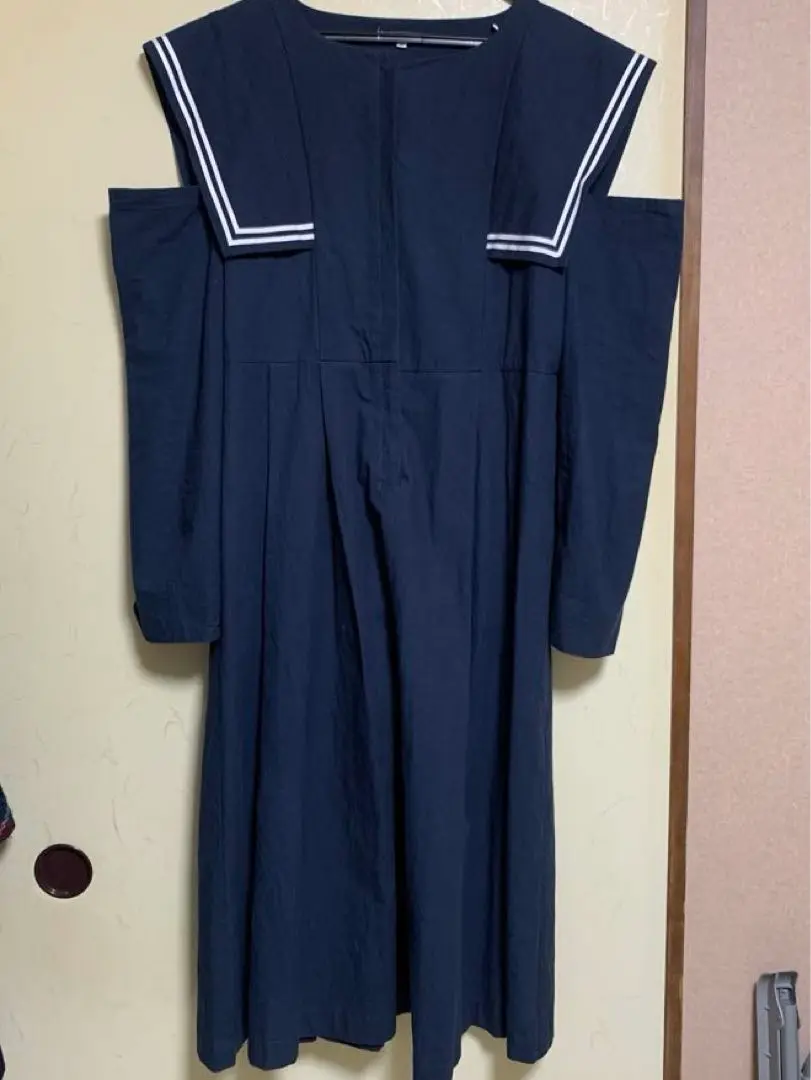 【美品】フタツククリ/セーラー縛りワンピース L/純喫茶ソワレ／カネコアヤノ着用 フタツククリ セーラー縛りワンピース/純喫茶ソワレ編