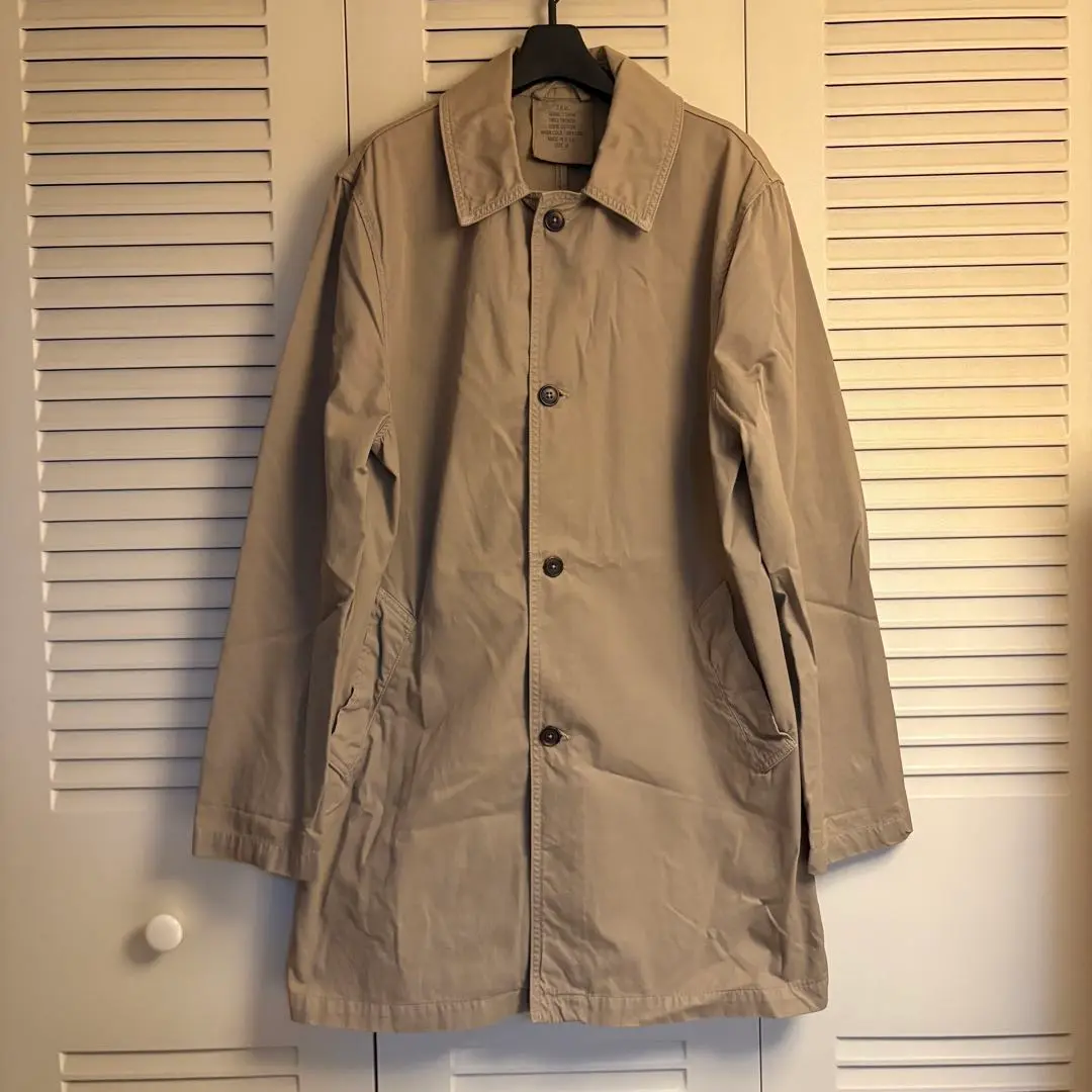 【新品】SAVE KHAKI UNITED ステンカラーコート M ネイビー　春 EVOLUTION ステンカラーコート メンズ スプリングコート 大きい