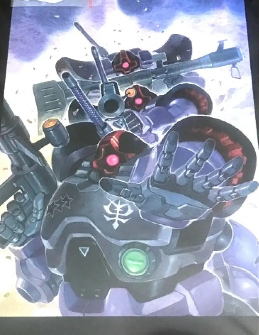 安彦良和　ガンダムthe origin 複製原画　黒い三連星　ドム 安彦良和／機動戦士ガンダム THE ORIGIN 展」複製原画 K: その他