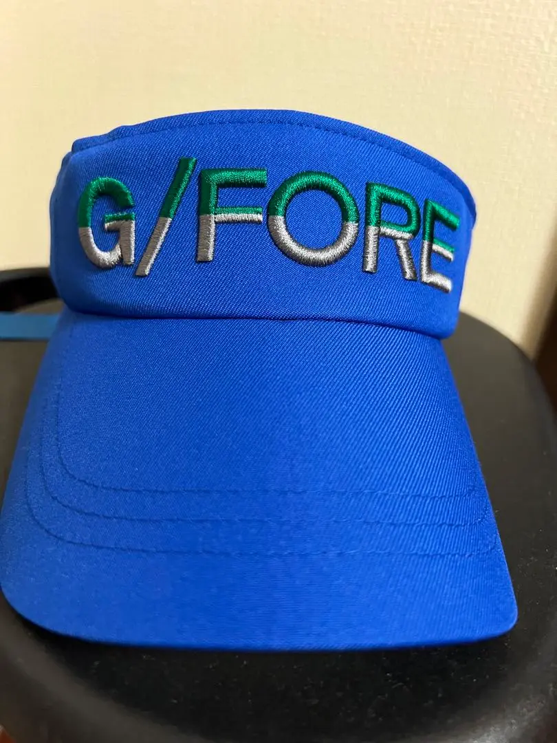 新品☞値下！G/FORE ジーフォア　 リボン付きサンバイザー●ゴルフ帽子 新品☞ジーフォア 後ろリボン サン バイザー○ベージュゴルフ