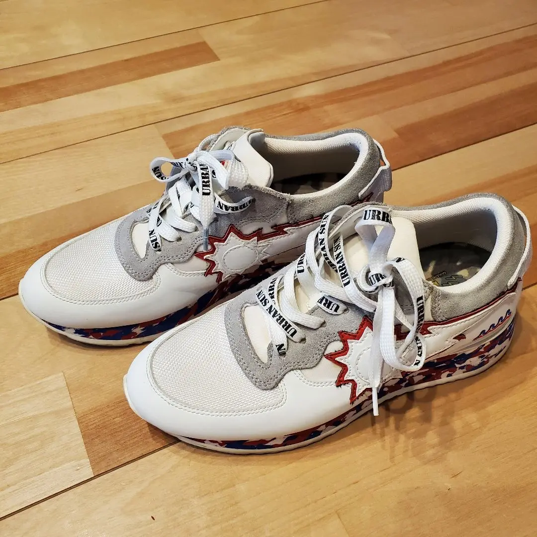 URBAN SUN × muta アーバンサン×ムータ コラボスニーカーホワイト URBAN SUN×muta/アーバンサン×ムータ/コラボ スニーカー 23.5