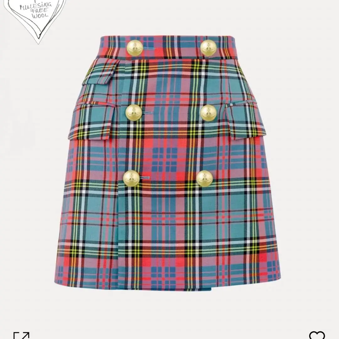 【Vivienne Westwood】難あり 激レア ブルーマック スカート Vivienne Westwood】難あり 激レア ブルーマック スカート