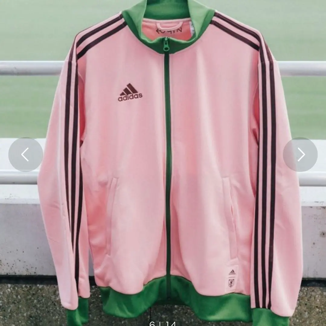 adidas 日本代表 ピンク Tシャツ　桜餅XL 完売】NIGO×adidas Tシャツ サッカー日本代表 桜餅 Lサイズ