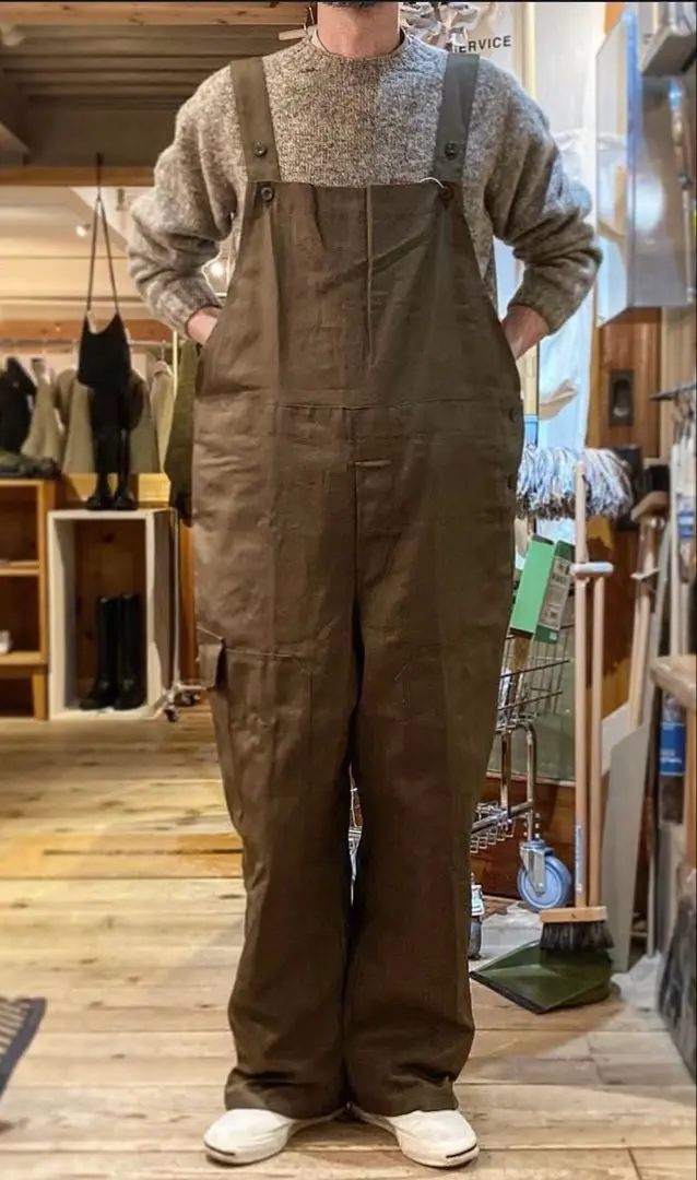 チェコ軍 ダブルニーオーバーオール チェコ軍 パイロット オーバーオール オリーブ USED PP426UN AF