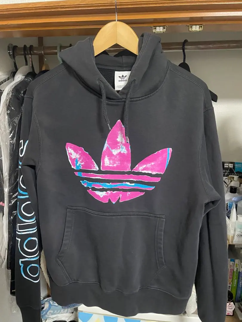 Thumbnail of Rare Design: Adidas Pink Trefoil Logo Hoodie - Recommended for Girls, Instagrammable