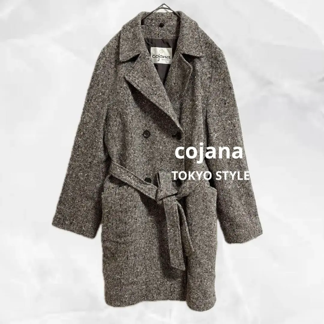 c13【COJOURNA 東京風格】羊毛混紡長款浴袍 上品廓形 棉混 的縮圖