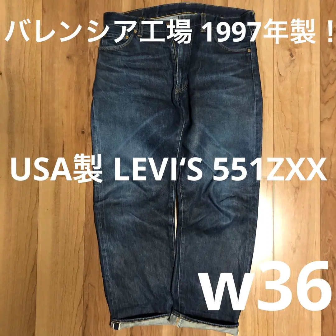 LEVI‘S リーバイス LVC 551ZXX W36 L32 LEVIS 551ZXX Levi's Valencia W32 L36 1998 | eBay