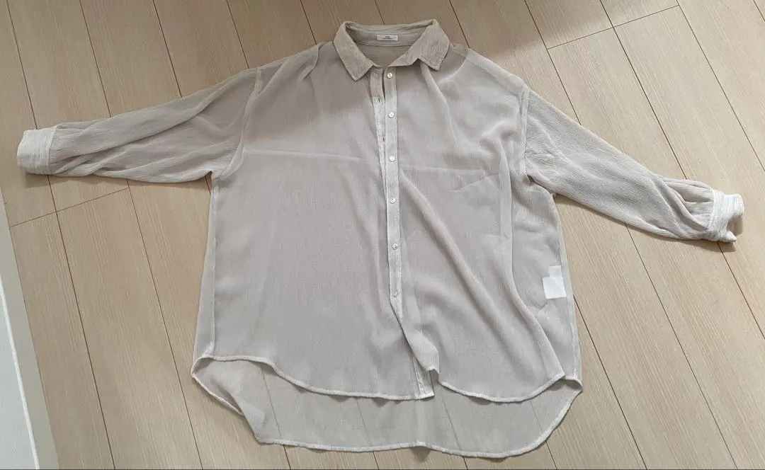 Thumbnail of URBAN RESEARCH Ivory Sheer Long Sleeve Shirt