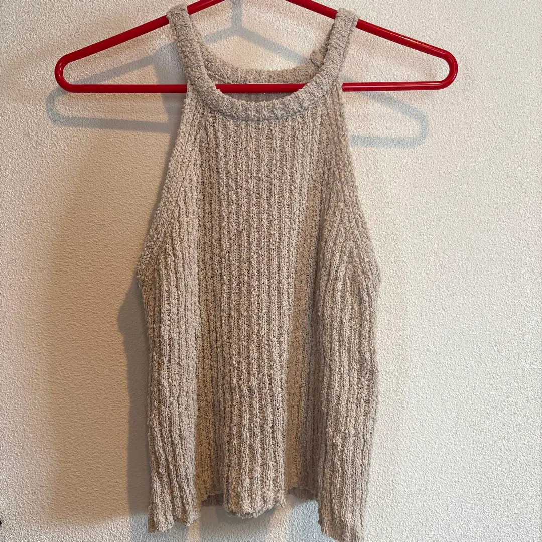 Thumbnail of maybebaby Halter Neck Knit - Beige