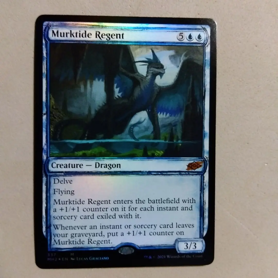 濁浪の執政　英語　サインドFoil 英)濁浪の執政 / Murktide Regent【SLD】 【Foil】 Featuring