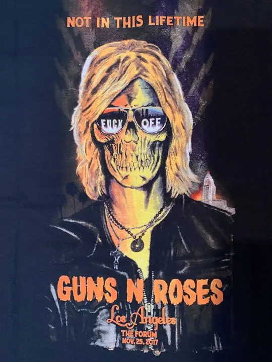 Guns N' Roses 1991年Izzyラストステージ チケット半券 Guns N' Roses 1991年Izzyラストステージ チケット半券