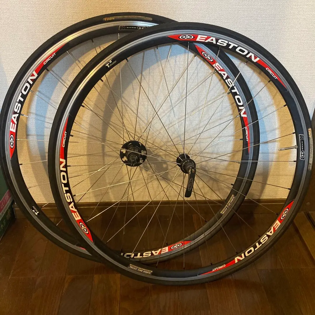 EASTON ホイール前後セット　タイヤ付き EASTON 「イーストン」 EC90 AERO TU シマノ10速 ホイールセット