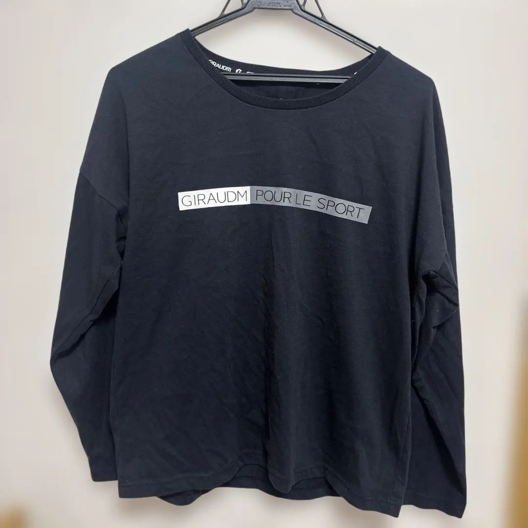 GIRAUDM POUR LE SPORT 黑色長袖T恤 的縮圖