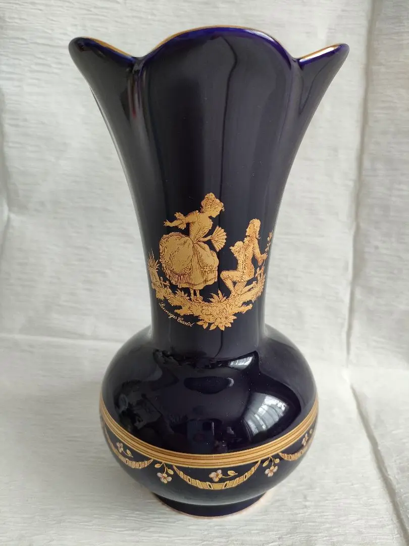 LIMOGES CASTEL 絵皿　花瓶 Amazon.co.jp: リモージュ LIMOGES CASTEL 22K 金 絵皿 小物入れ