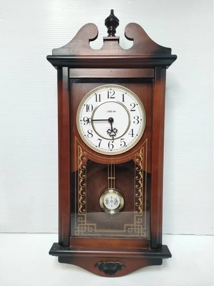 可動品 三面ガラス AIKOSHA 昭和レトロ 宮型 愛工舎  掛時計 ８日巻 2025年最新】愛工舎製作所 掛時計・柱時計の人気アイテム - メルカリ