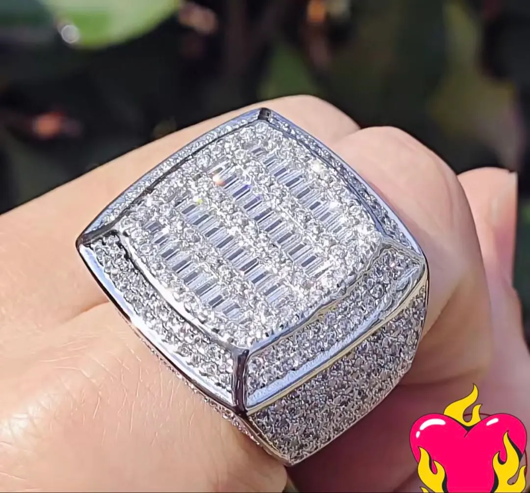 Thumbnail of Guaranteed High-Class Look: Full CZ Diamond & Extra-Thick Luxury Ring - Bling Bling