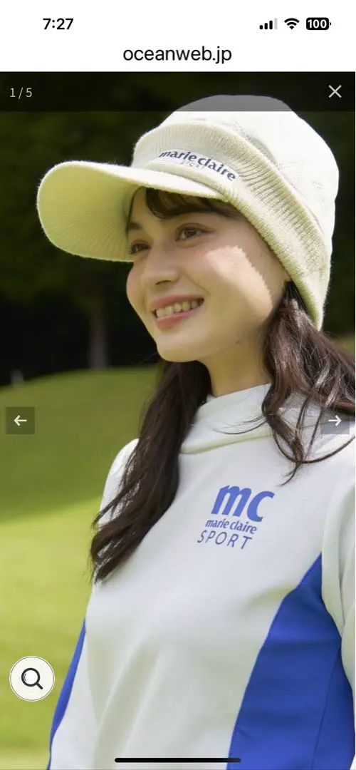 marie claireゴルフ 未使用 ニット帽.ネックウォーマー