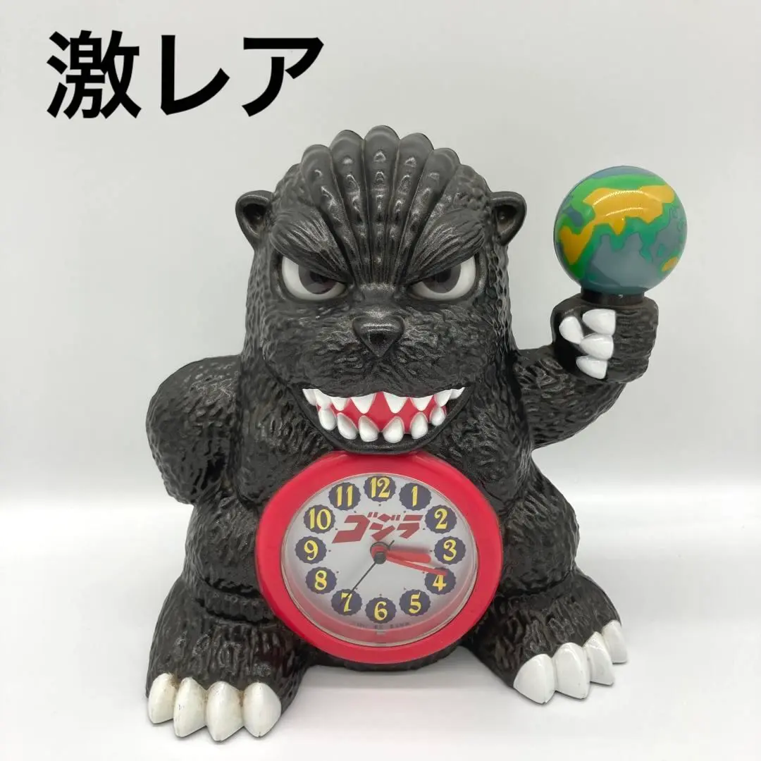 【激レア】ゴジラ　目覚まし時計　動作確認 フィギュア型 激レア】ゴジラ 目覚まし時計 動作確認 フィギュア型 フィギュア
