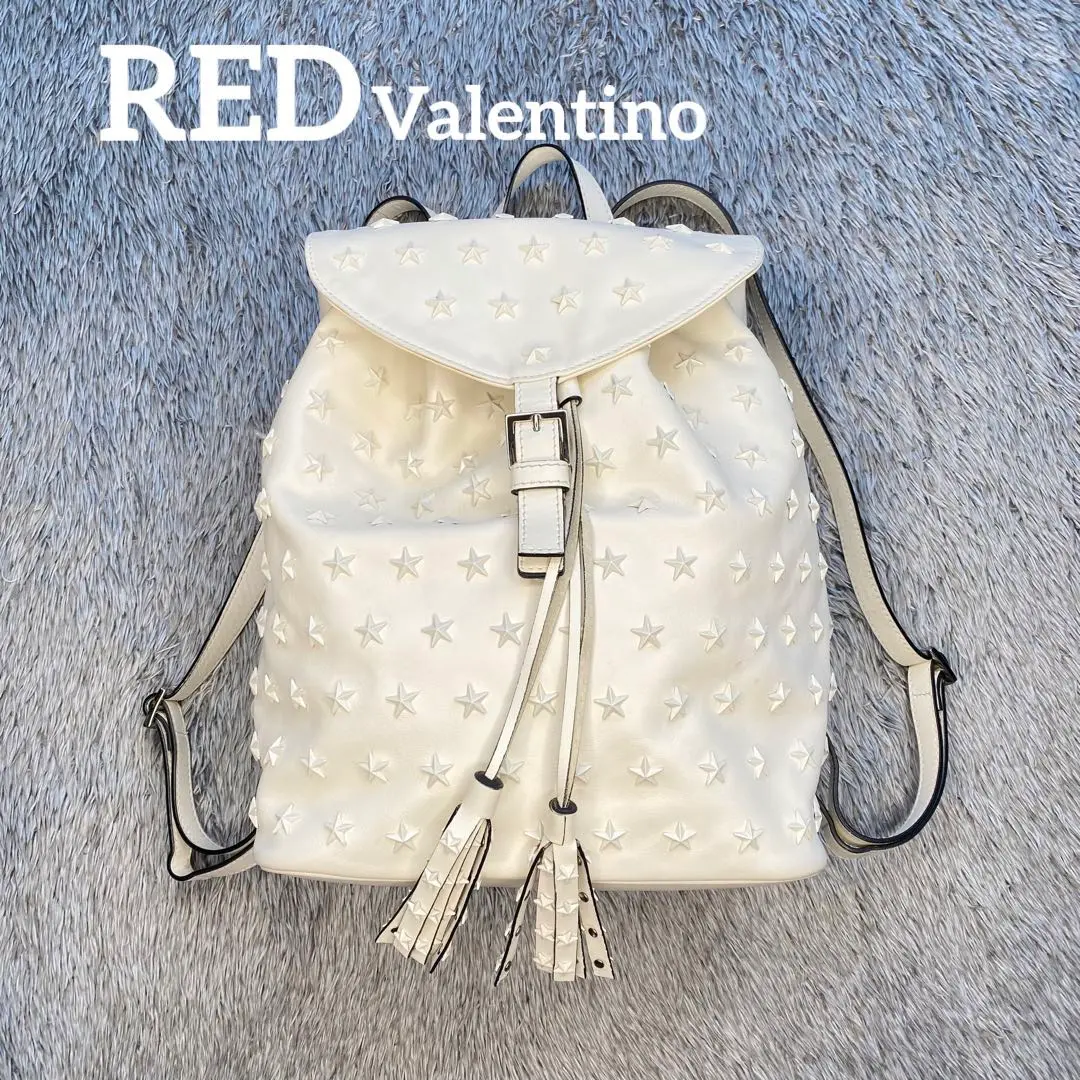 RED VALENTINO レッドヴァレンティノ レザーリュック 星スタッズ RED VALENTINOレッドヴァレンティノ レザーリュック 星スタッズ