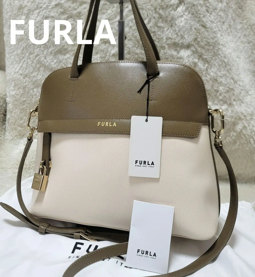 ✨良品✨FURLA フルラ マルチカラー パイパー バイカラー ショルダーバッグ FURLA 美品 フルラ NET MINI バイカラー 2WAY ショルダーバッグ