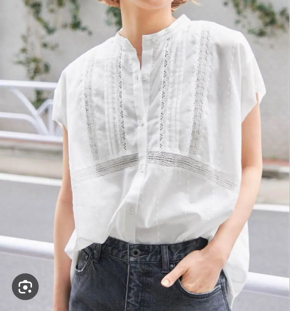 Spick & Span 60ローンピンタックブラウス　白 2024SS 2025年最新】spick and span 60ローンフレンチレースブラウスの