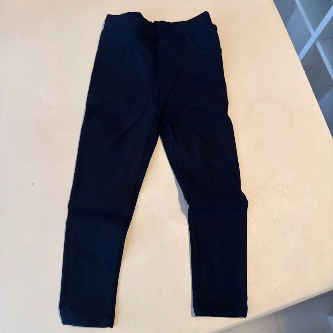 Thumbnail of futafuta Black Slim Fit Pants Long Pants 100cm