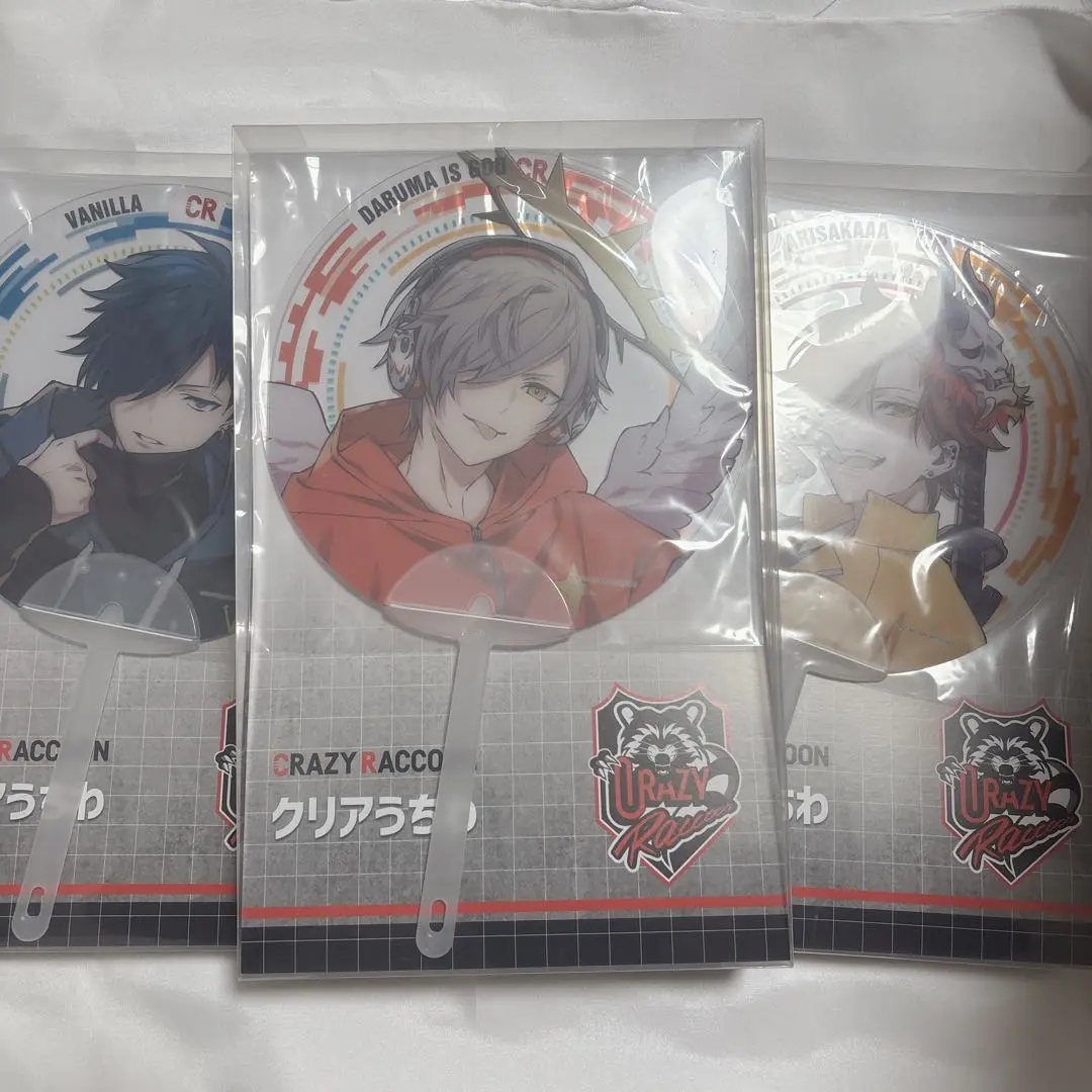 RY-809 未開封 Crazy Raccoon クリアうちわ 全6種 GiGO RY-809 未開封 Crazy Raccoon クリアうちわ 全6種 GiGO