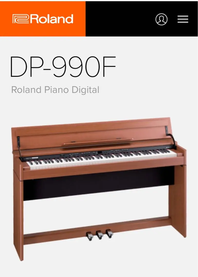 Rolandローランド電子ピアノ DP990 DP-990」発売のお知らせ :: ニュースリリース :: ローランド