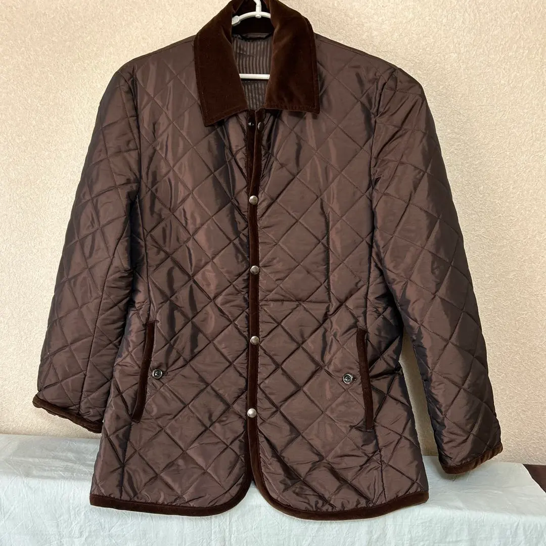 Thumbnail of Comme Ça Men Brown Quilted Jacket Men's L Size
