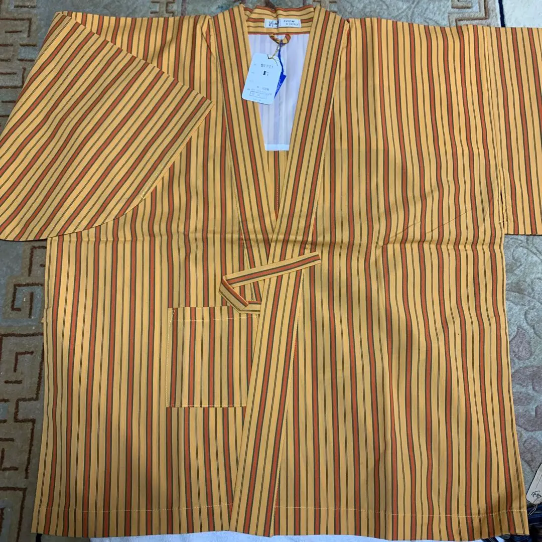 Thumbnail of Kyoto-made orange striped haori