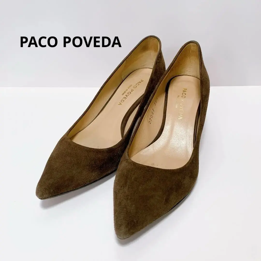 【未使用】イエナ PACO POVEDA スエードパンプス　37.5  ブラック 2025年最新】Yahoo!オークション -paco poveda パンプスの中古品