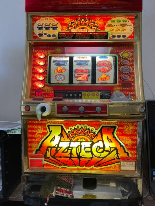 中古パチスロ実機 　アステカ エレコ アステカ－太陽の紋章－ 中古パチスロ実機 [8ch対応] A-SLOT