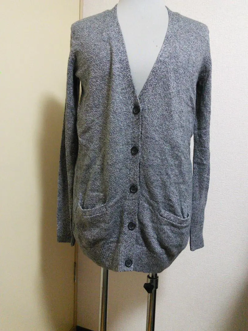Thumbnail of Banana Republic Long Cardigan, Heathered Black Gray