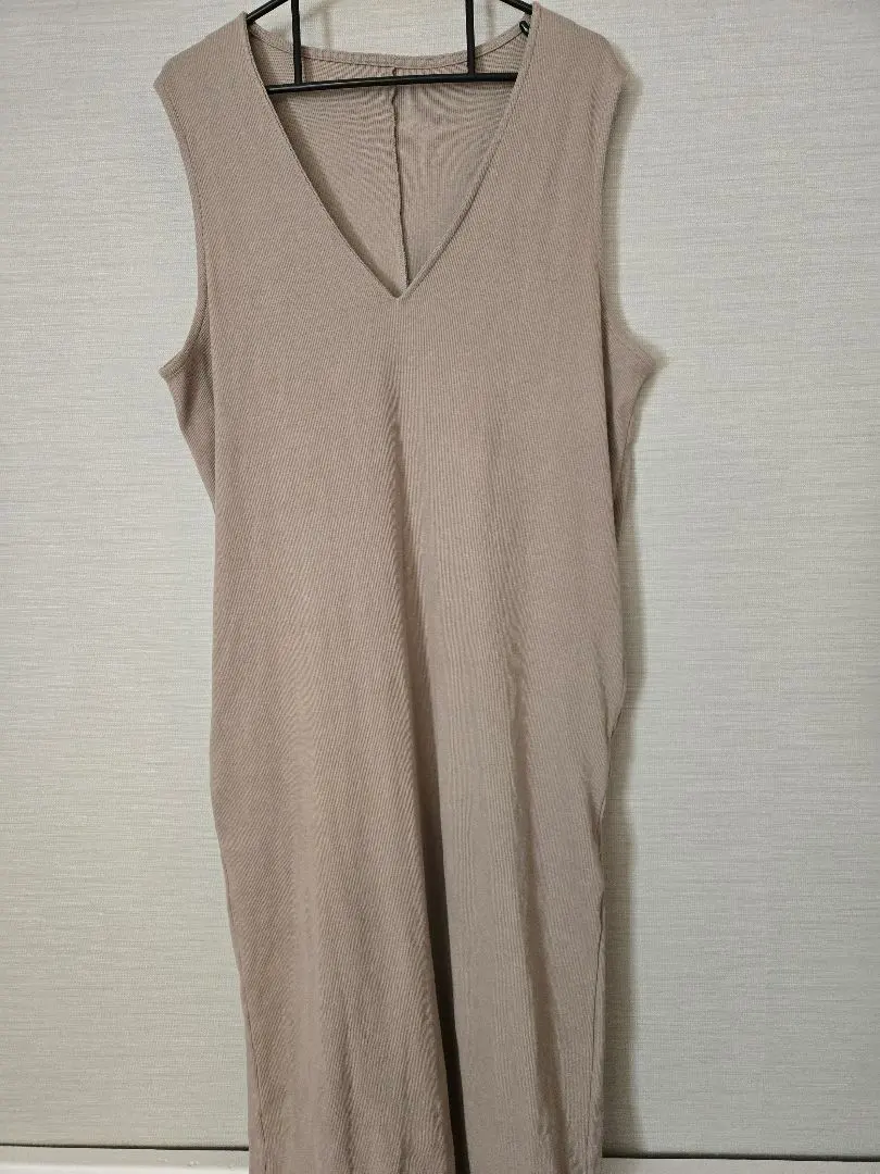 Thumbnail of Beige Ribbed Long Dress F