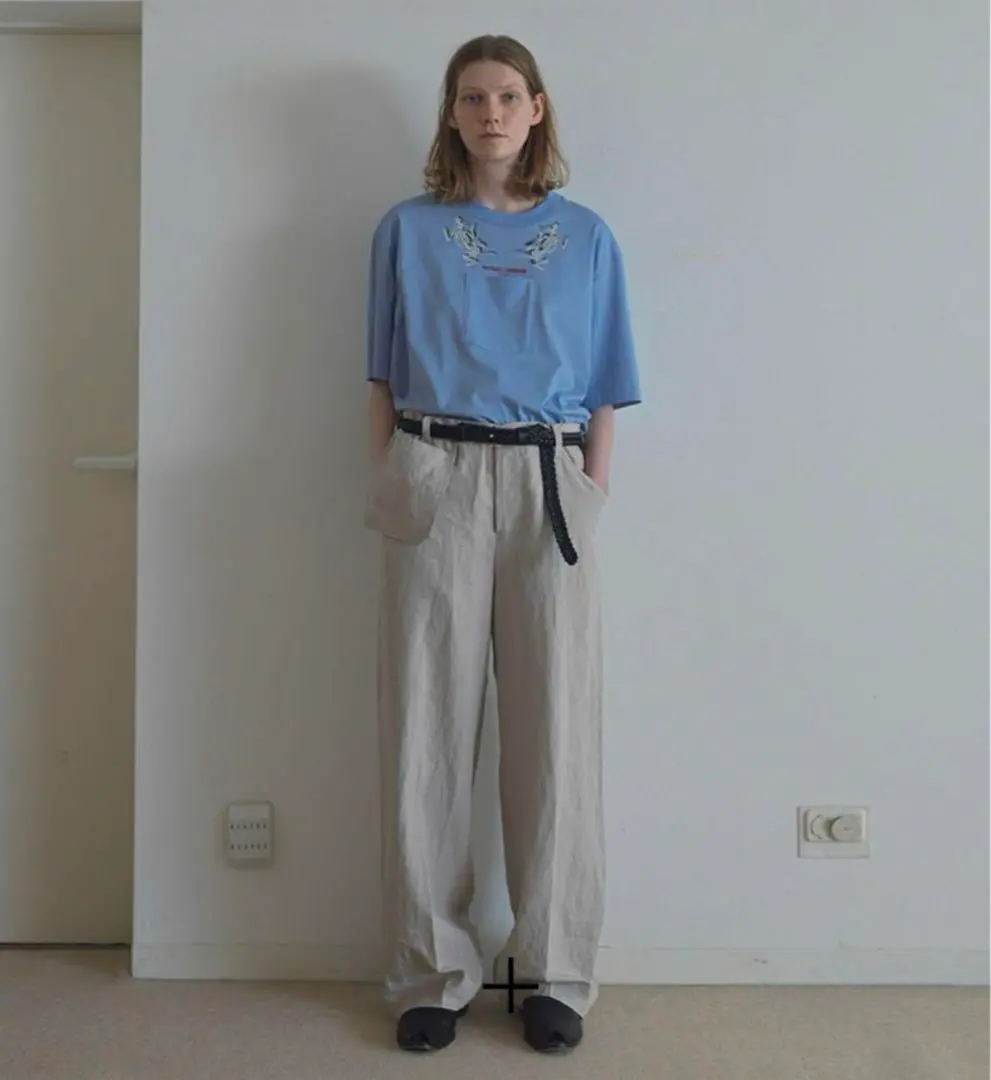 SUN SEA リネンパンツ SUNSEA LINEN WIDE STRAIGHT PANT