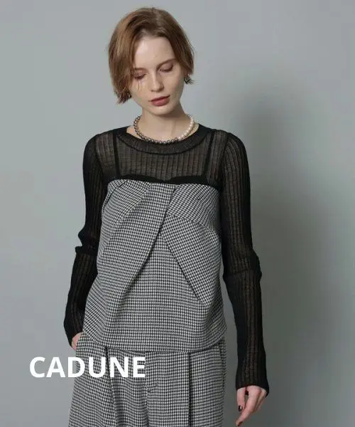 【3月に出品取り下げ】 cadune ツイードジレ 3月に出品取り下げ】 cadune ツイードジレ