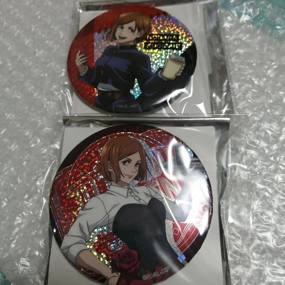 Thumbnail of Jujutsu Kaisen Nobara Kugisaki Hologram Can Badge Set of 2