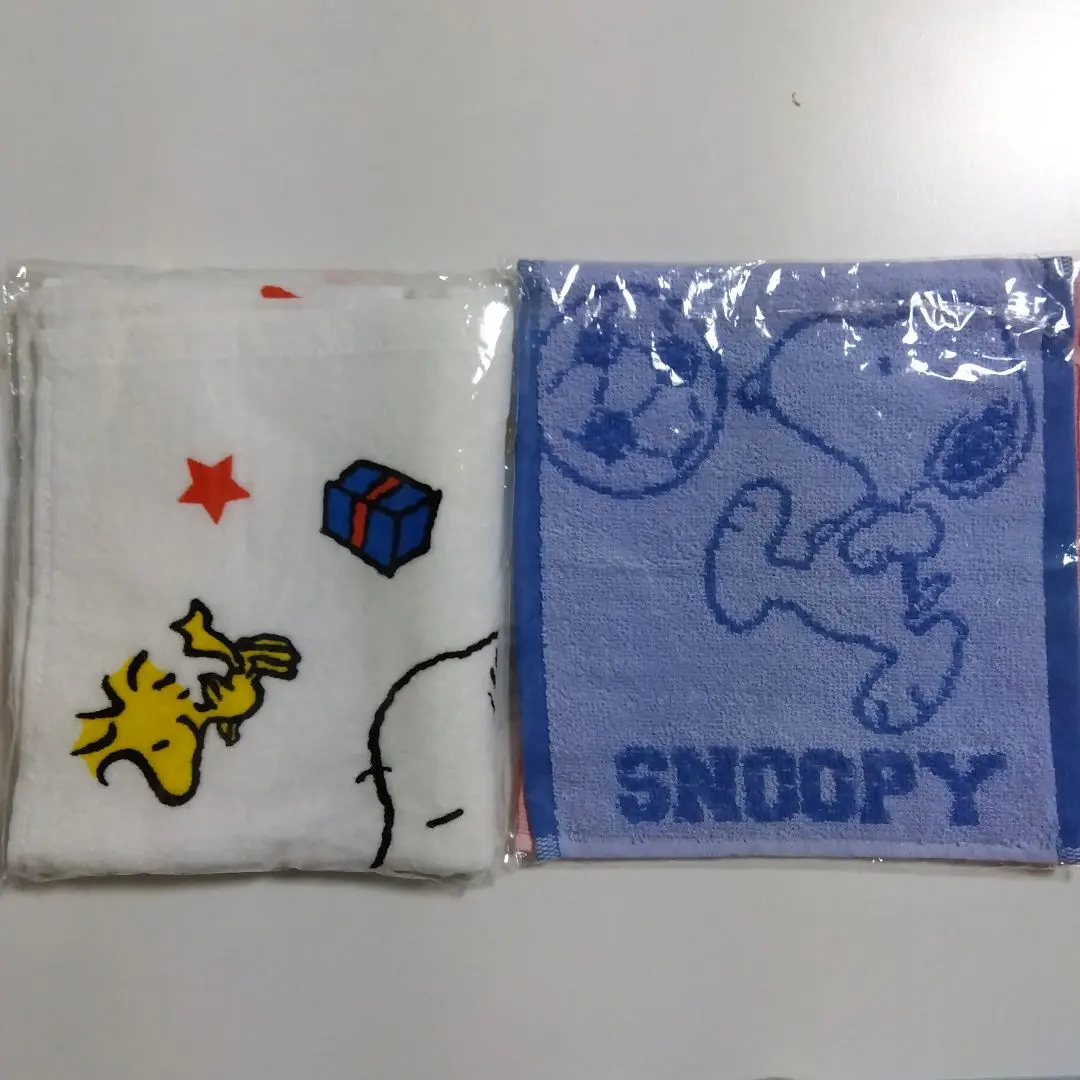 史努比 毛巾 擦手巾 藍色和紅色各兩條 的縮圖