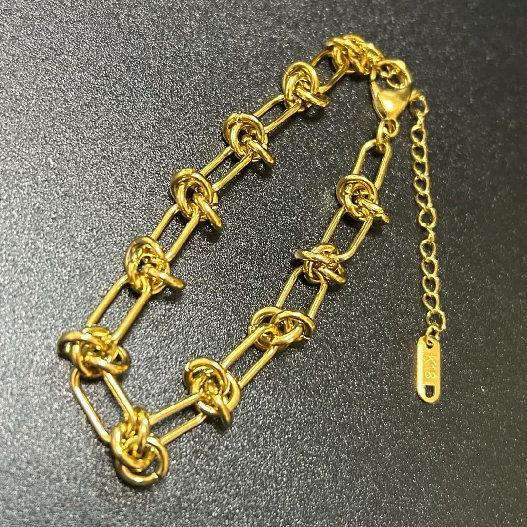 Thumbnail of Men's Korean Simple Women's K18 Bracelet Gold