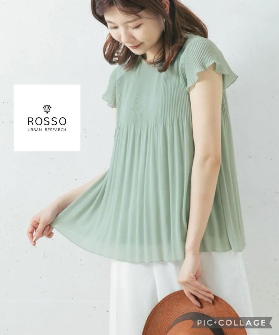 Ballsey ランダムプリーツ フレンチスリーブブラウス 菊池京子 Ballsey ランダムプリーツ フレンチスリーブブラウス 菊池京子
