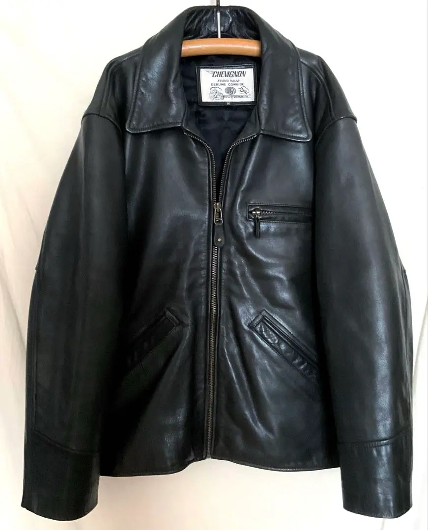 CHEVIGNONレザージャケット ライダースジャケット 雰囲気抜群！W.R.D CHEVIGNON 本革 レザー ジャケット