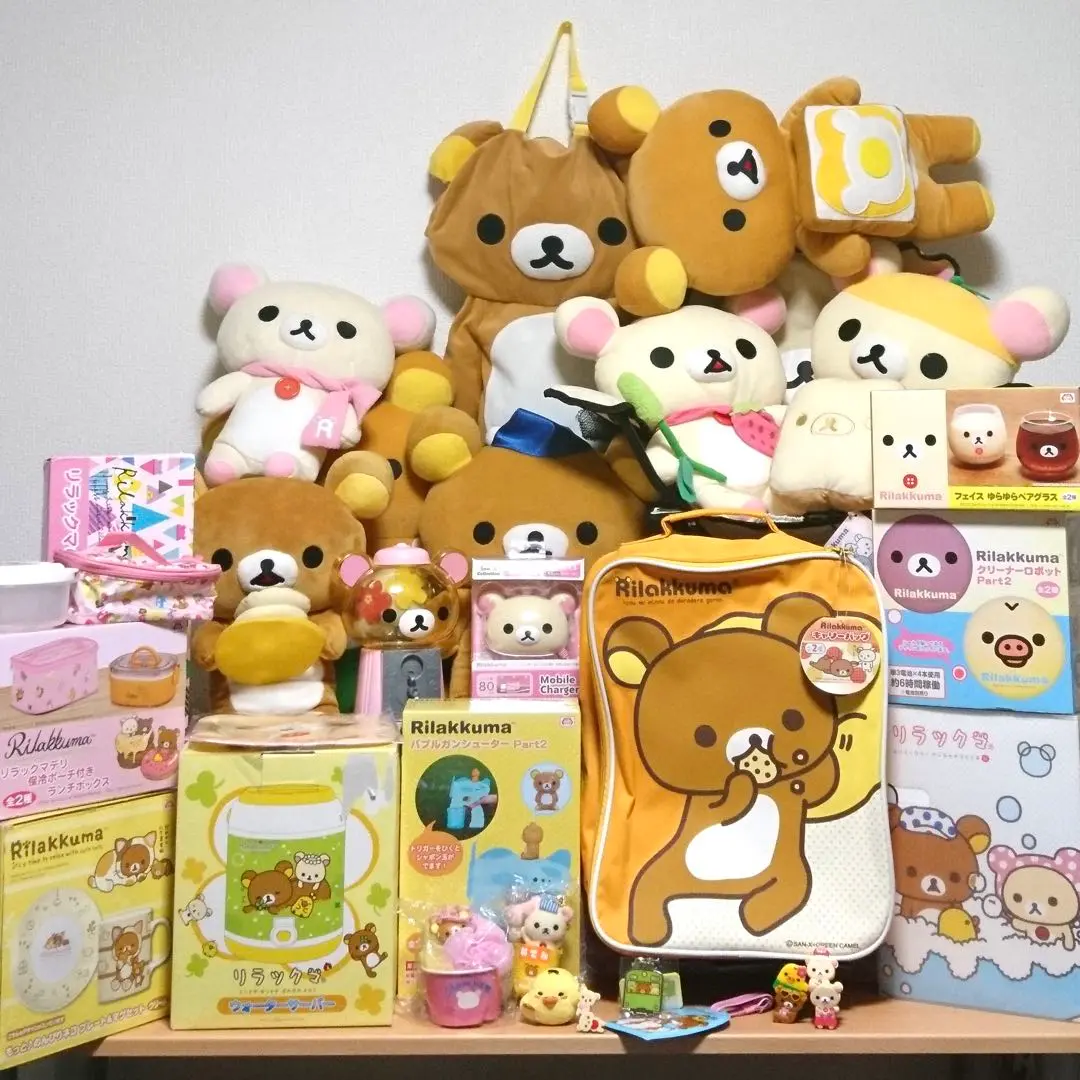 リラックマ ぬいぐるみポーチまとめ売り 平成レトロ リラックマ コリラックマ まとめ売り ぬいぐるみ