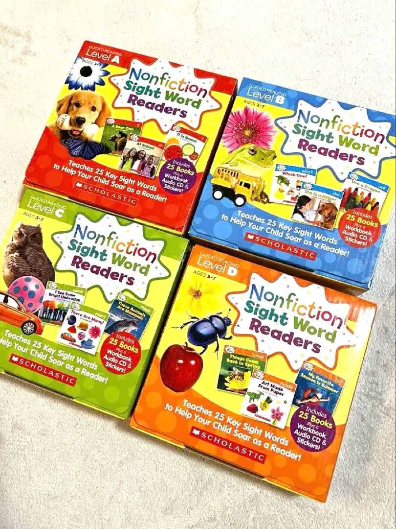 100冊セットCD付きNonfiction sightword reader Amazon.com: Nonfiction Sight Word Readers Parent Pack: Level