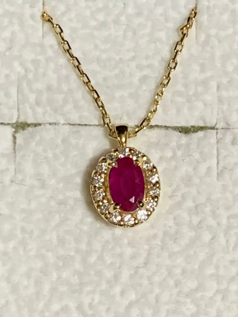 美品 ヴァンドーム青山 一粒 ルビー ピアス K18 現行品57200円 Vendome Aoyama - 【美品】ヴァンドーム青山 K18YG ピアス