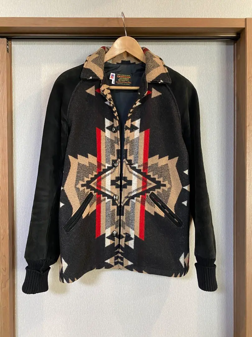 SKOOKUM × BEAVER スウェード レザー スタジャン